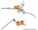 Hope Tech 4 V4 Steelflex hamulec tarczowy przód silver orange